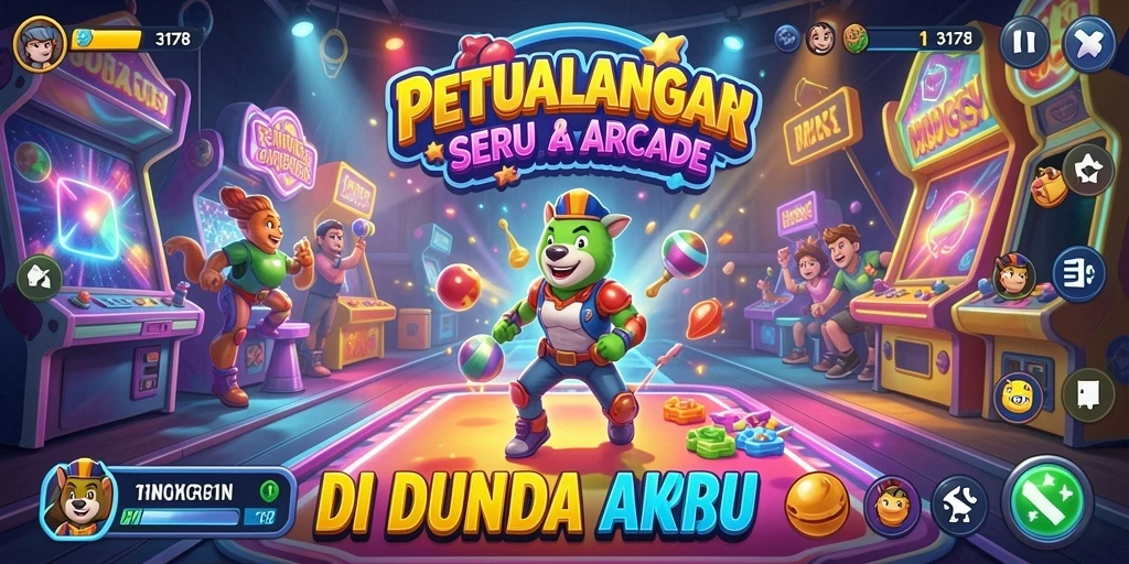 Tampilan gameplay seru dan penuh aksi dari game Arcade 3178.