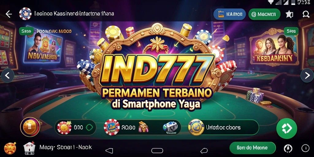 Tampilan gameplay <strong>IND777</strong> yang seru dan mengasyikkan di aplikasi Kasino.