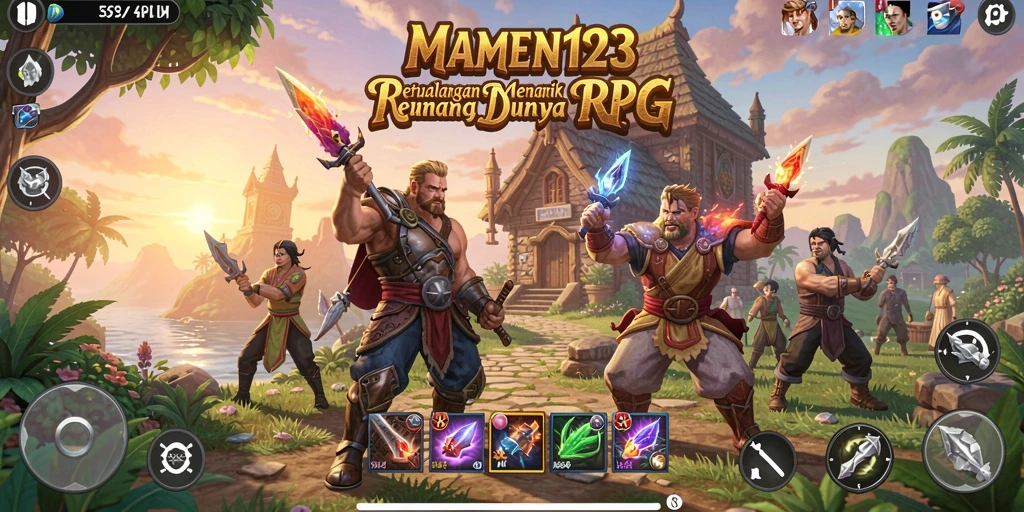 Tampilan gameplay RPG penuh aksi MAMEN123 yang mendebarkan.