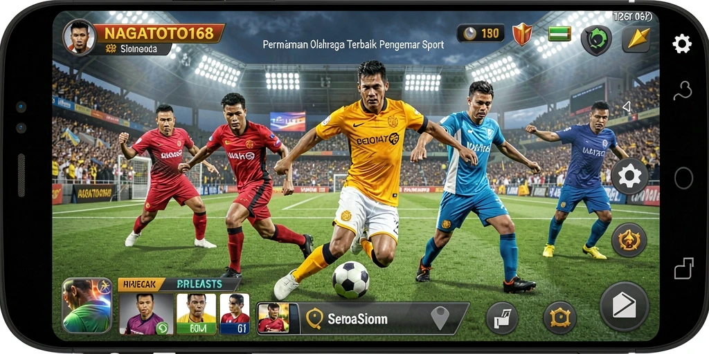 Screenshot NAGATOTO168 menampilkan serunya gameplay olahraga.