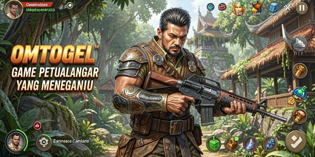 Screenshot yang menunjukkan aksi mendebarkan dalam gameplay OMTOGEL.