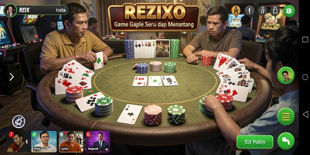 Tampilan gameplay seru dan interaktif dari REZIXO.