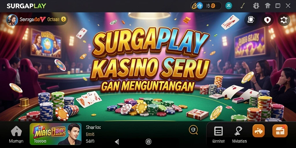 Tampilan gameplay menarik dari SURGAPLAY di dunia kasino.